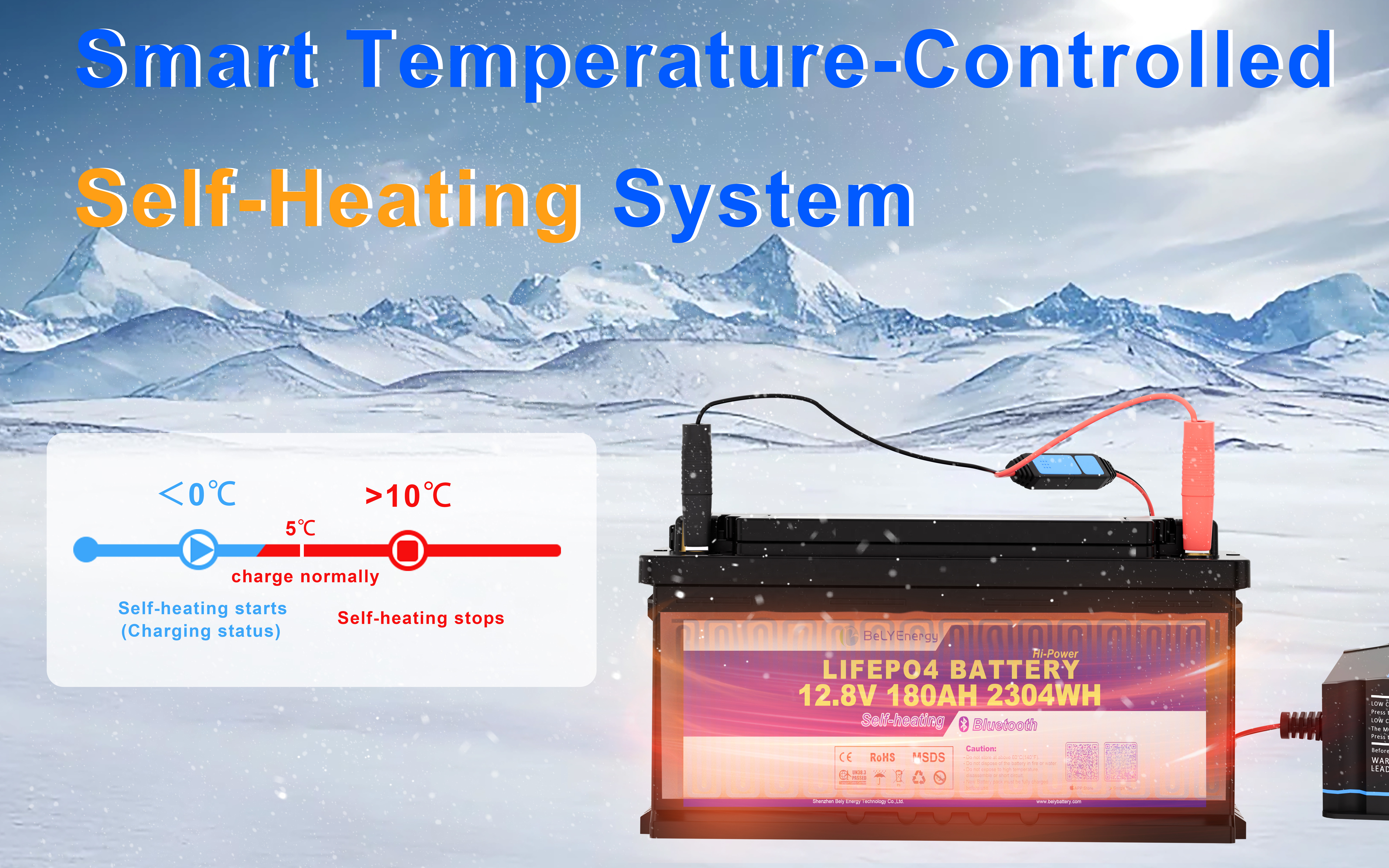 최신 회사 블로그 About Self-heating Function of Bely Batteries