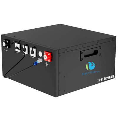 IP54 인클로저 보호 12V520Ah LiFePo4 충전식 배터리, 카라반 캠핑 여행에 적합