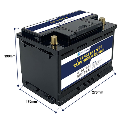 주문 벨리 에너지 12V 100AH LiFePo4 배터리 해상선용 3년 보증 online manufacture