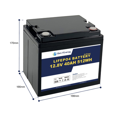 주문 벨리 에너지 12V 40AH LiFePo4 배터리 가벼운 무게 UPS / EV / 요트 online manufacture