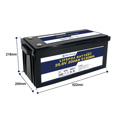 주문 벨리 에너지 등급 A 24v 200ah lifepo4 배터리 Rv 태양 Lifepo4 해양 배터리 깊은 사이클 online manufacture
