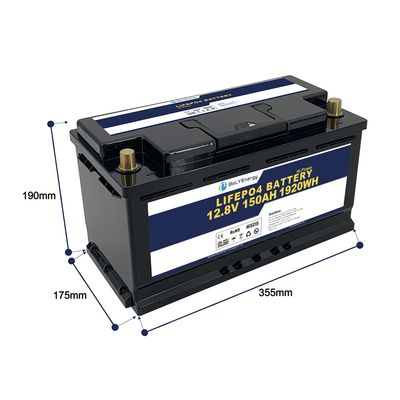 주문 IP65 라이프포4 골프 카트 배터리 12v 150ah 1920 Wh 라이프포4 배터리 팩 OEM online manufacture