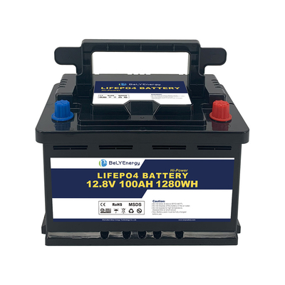 주문 RV 골프 카트를 위한 블루투스 벨리 딥 사이클 재충전이 가능한 12V 100AH 배터리 online manufacture