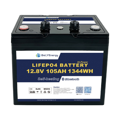 주문 태양 에너지 시스템 12v 105ah Lifepo4 배터리 CAN RS485 인터페이스와 맞춤 online manufacture
