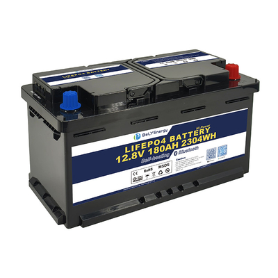 주문 IP65 칸막이 LiFePo4 배터리 12V180AH RV 5000 사이클 수명 2304Wh 에너지 online manufacture