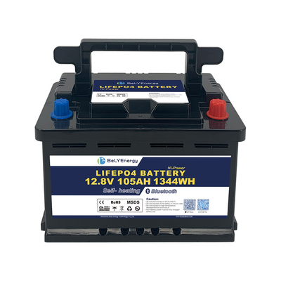 주문 RV 카라반 리?? 배터리 12V 105AH 태양 저장소 BT와 BELY의 내부 난방 online manufacture