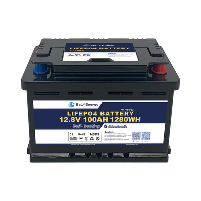 주문 RV LiFePO4 에너지 저장용 배터리 12V 100AH BT 및 자열 online manufacture