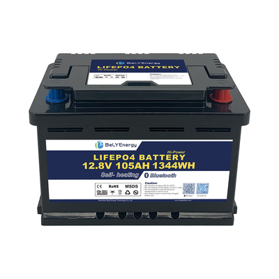 주문 RV LiFePO4 에너지 저장용 배터리 12V 105AH BT 및 자열 online manufacture