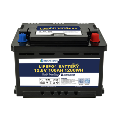 주문 휴대용 고품질 사용자 정의 3000 사이클 LiFePO4 배터리 12V100Ah 보트용 online manufacture