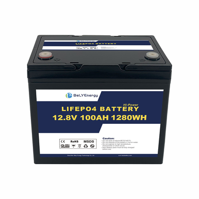 주문 12V 100AH 1280Wh LiFePO4 리?? 이온 배터리 online manufacture