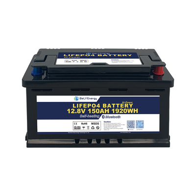 주문 에너지 저장용 RV 배터리 BT 및 자열 LiFePO4 리?? 배터리 12V 150AH online manufacture
