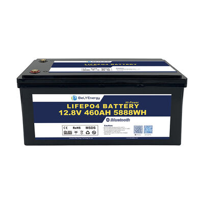 주문 LiFePO4 12V460Ah M8 터미널 유형 블루투스 리?? 배터리 3.5V 셀 균형 전압 100A 응용 프로그램에 대한 연속 충전 전류 online manufacture