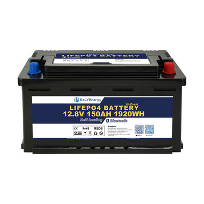 주문 IP65 Enclosure Protection 12V150AH LiFePo4 Battery 1920Wh Energy Durable Safe Rechargeable Power Source for Electric Vehicles online manufacture