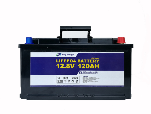 주문 가민 판옵티스를 위한 4000 사이클 12V 100AH 여가가 있는 블루투스 리튬 배터리 online manufacture