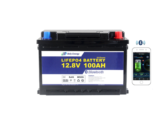 주문 벨리 UN38.3 100% DOD 블루투스 리튬 배터리 12V 100Ah 리튬 이온 배터리 online manufacture